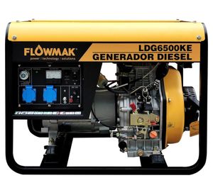 Generador a diésel eléctrico 5500W 12,5 lt LDG6500KE Flowmak.