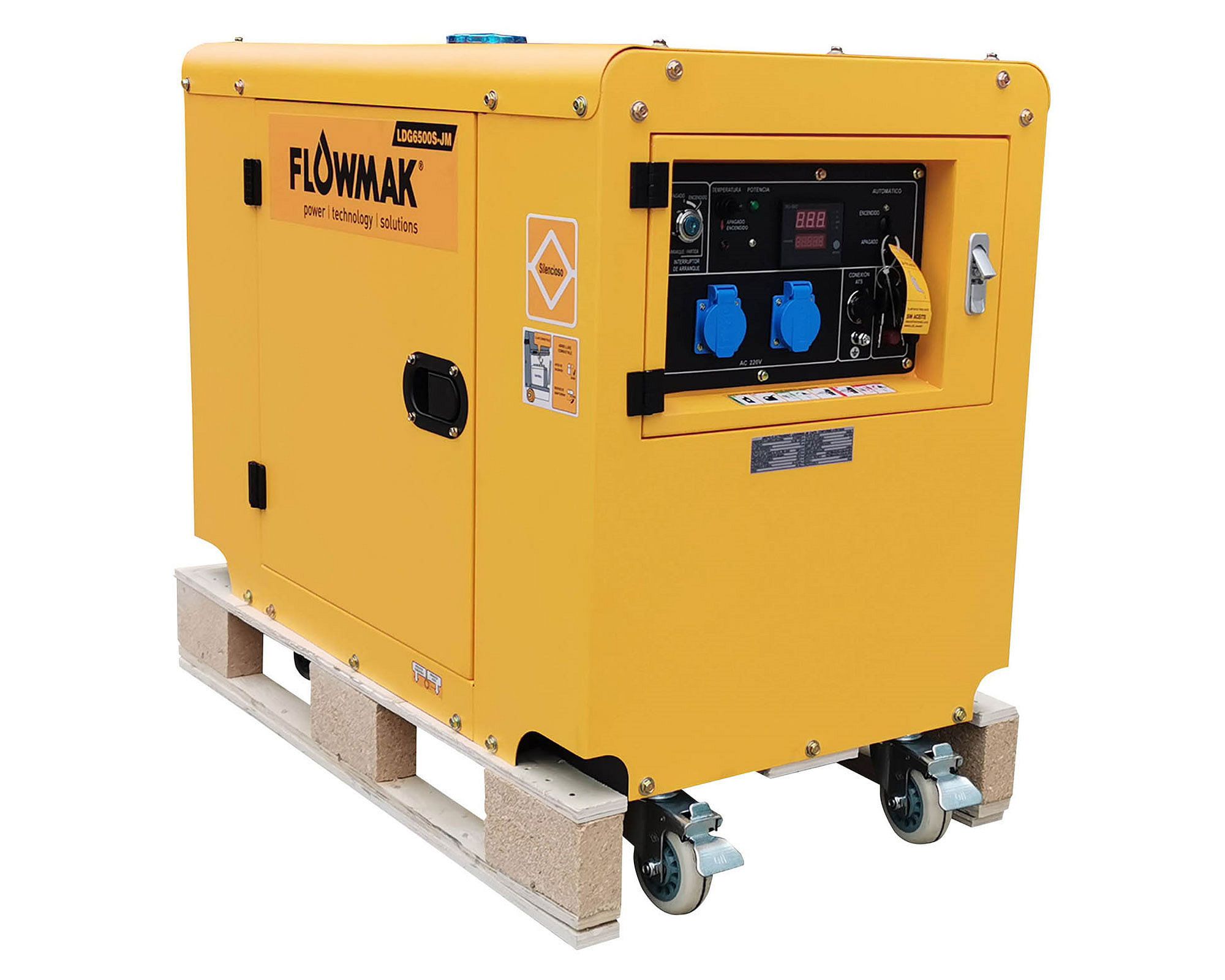 Generador a diésel eléctrico 5500W 25 lt LDG6500S-JM Flowmak.