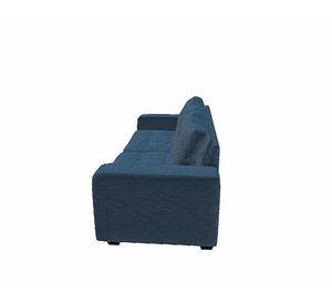 Sofá 3 cuerpos Manet tela índigo Rosen