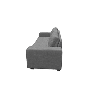 Sofá 3 cuerpos Manet tela grafito Rosen