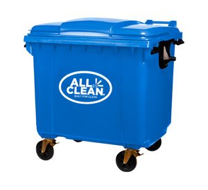 Basurero contenedor azul 1100 lt