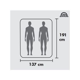 Colchón inflable 2 plazas Alicante azul Doite