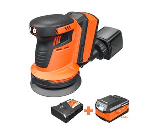 Lijadora rotorbital 18V batería + cargador
