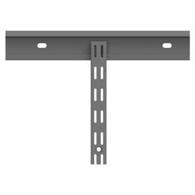 Riel metálico ensamble 150 cm grafito