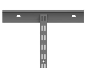 Riel metálico ensamble 150 cm grafito