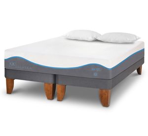 Cama europea 2 plazas Alaska dividida + almohadas viscoelásticas Cic