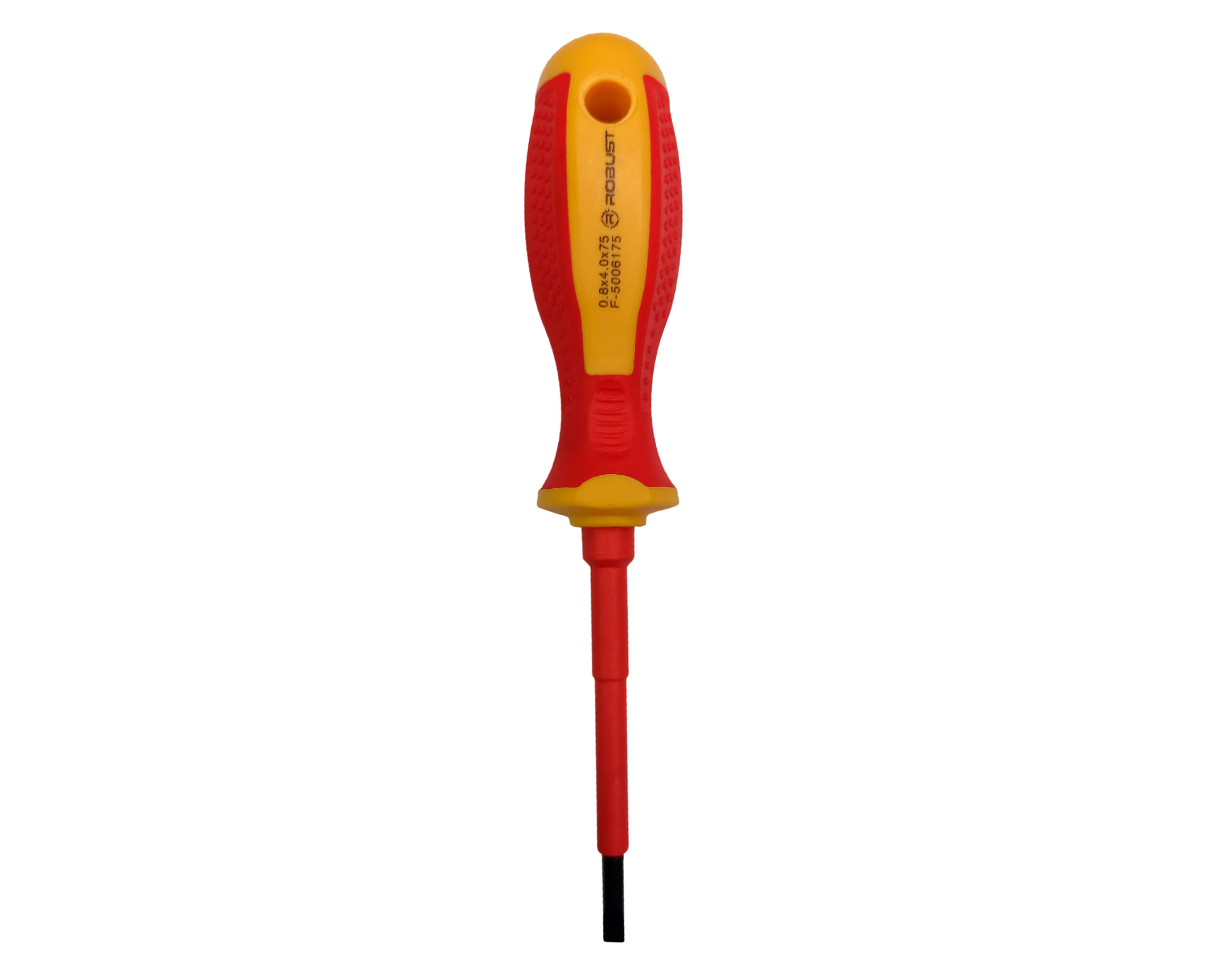 Destornillador punta paleta PH4 75 mm electricista 1000V Robust.