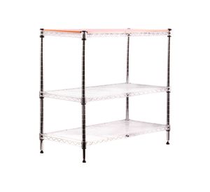 Repisa 3 niveles madera/cromo Cotidiana