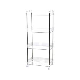 Repisa vertical 4 niveles transparente