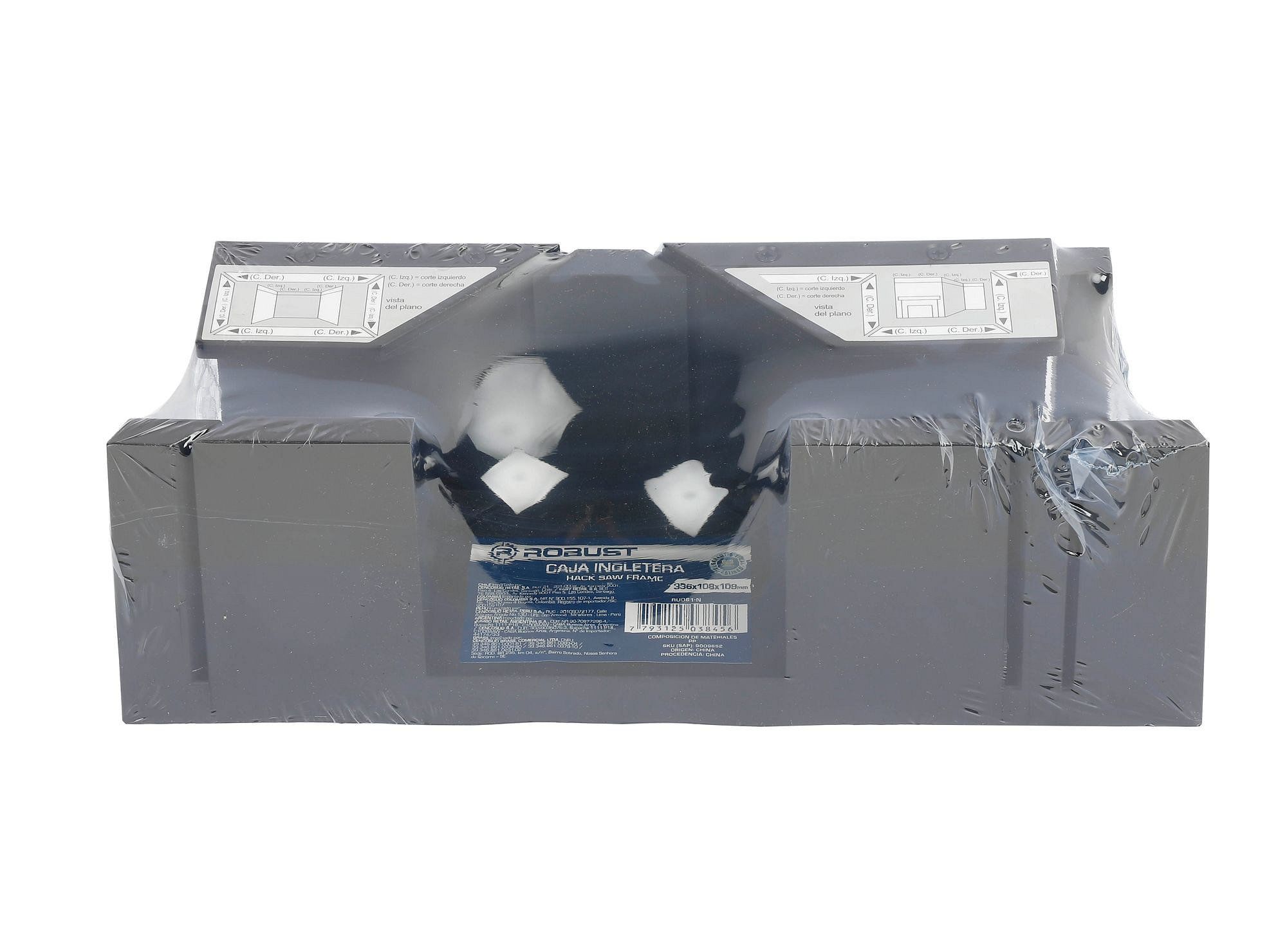 Caja ingleteadora plástica 12'' negra RU061-N Robust