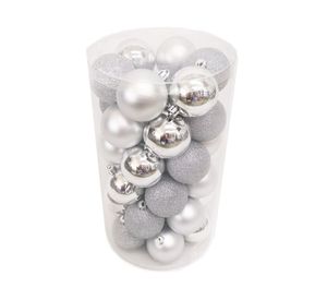 Esfera navidad 6 cm silver 36 unidades