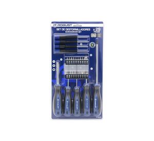 Juego destornilladores RU080-N 29 piezas Robust