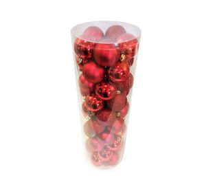 Esfera navidad 6 cm rojo 50 unidades
