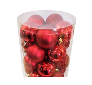 Esfera navidad 6 cm rojo 50 unidades