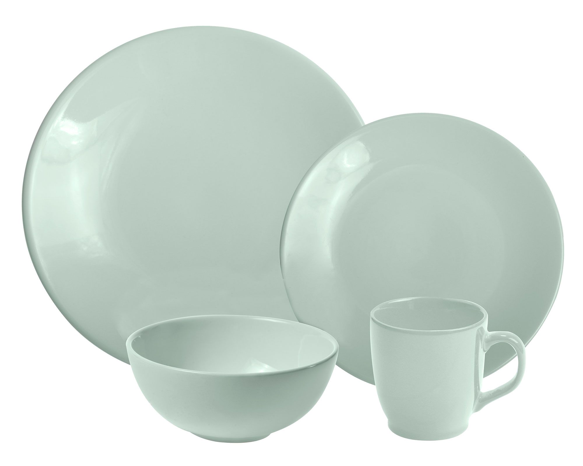 Vajilla Blanca Jumbo Juego De Loza Juego Vajilla 24 Piezas Cotidiana