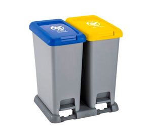 Basurero 20 litros ecológico gris Rimax