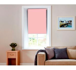 Cortina roller blackout 100x165 cm rosa Cotidiana