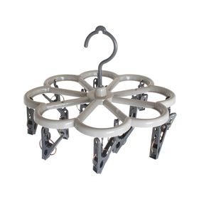 Colgador 12 ganchos gris Cotidiana.