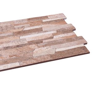 Cerámica muro 34x50 cm Fachaleta zafra marrón 1 m2 Cristal Cerámica