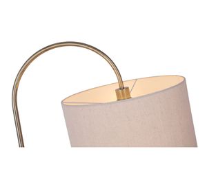 Lámpara pie 1L E27 Curva bronce Diseño 3