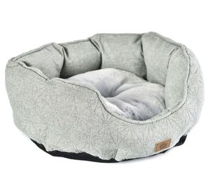 Cama mascota L redondo gris Pet's fun