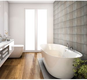 Gres porcelánico piso muro 30x60 cm Detroit gris 1,44 m2 Klipen