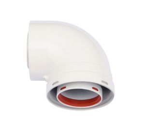 Codo 90° blanco Rheem