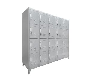 Locker ropero 20 puertas porta candado M5-04 gris Maletek