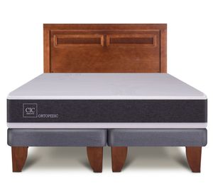 Cama europea king Ortopedic + respaldo Milán Cic