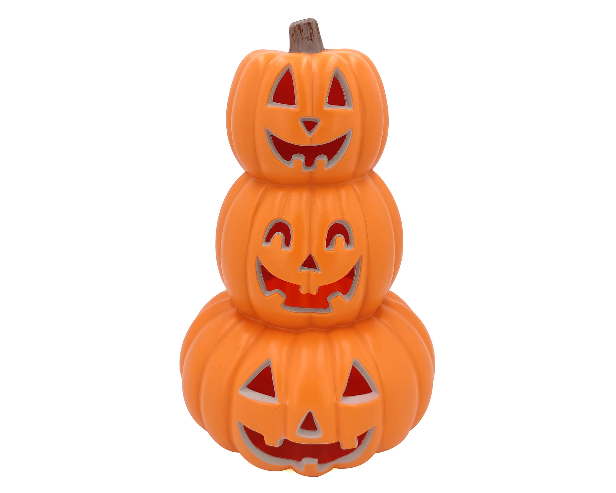 M+Design Calabaza triple decorativa naranjo