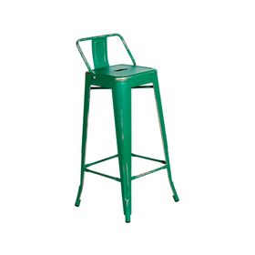 Silla bar Vintage verde esmeral 2 unidades Idetex