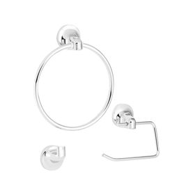 Set accesorios baño cromo 3 piezas