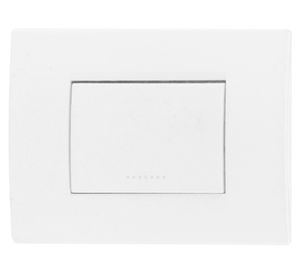 Placa armada interruptor simple 9/24 blanco Bticino