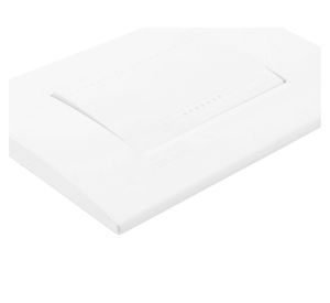 Placa armada interruptor simple 9/24 blanco Bticino