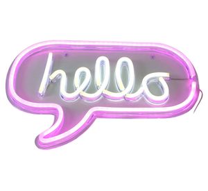 Lámpara colgar LED neón Hello Abitare.