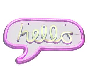 Lámpara colgar LED neón Hello Abitare.
