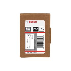 Cincel SDS-MAX plano 400 mm 10 unidades Bosch