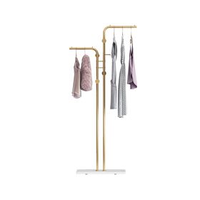 Perchero pie dorado 173.5x66.5x30 cm