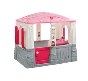 Casa de juego limpio y ordenado rosado Step2