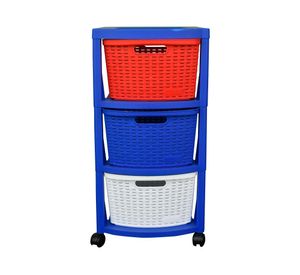 Carro organizador 3 cajones azul Rimax