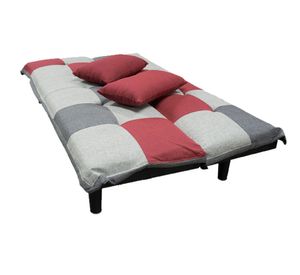 Futón Pixel rojo/gris Idetex