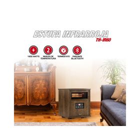Estufa infrarroja con parlante BT TH-IR60 1800 W