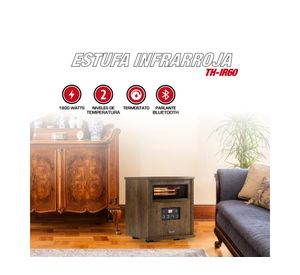 Estufa infrarroja con parlante BT TH-IR60 1800 W