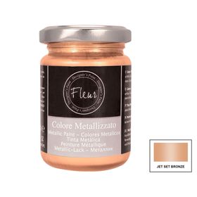 Pintura metálica 130 ml jet set bronze Fleur