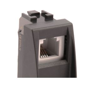 Módulo toma teléfono RJ11 antracita Bticino