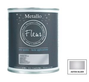 Pintura metálica 750 ml aston silver Fleur