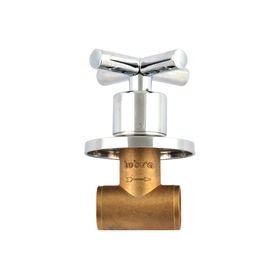 Llave de paso 3/4'' Ente cromado Tebisa