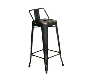 Silla bar Vintage negro 4 unidades Idetex