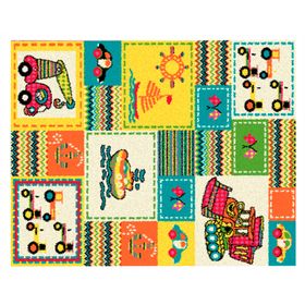 Alfombra infantil 100x133 cm Happy boy Idetex