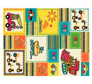 Alfombra infantil 100x133 cm Happy boy Idetex